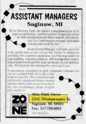 Discovery Zone - Sep 18 1995 Article